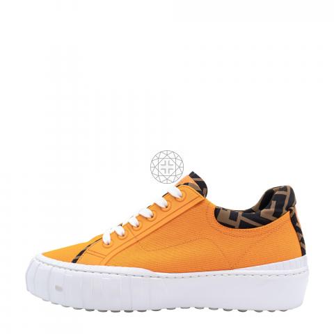 Sell Fendi 'Forever Fendi' Trim Sneakers - Brown/Orange/White